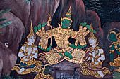 Detail from a mural painting with a 'Ramakien' motif - Thai version of the Indian Ramayana - from the temple complex of the Emerald Buddha, Bangkok (late 18th century) 